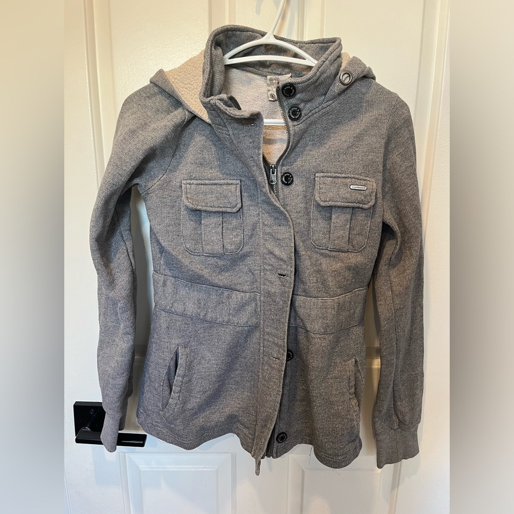 Gray Element Jacket with Hood